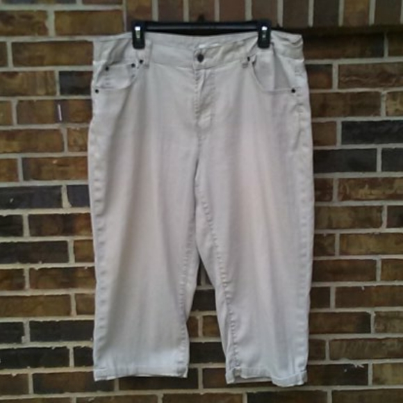 Cato Pants - CATO KHAKI CAPRIS